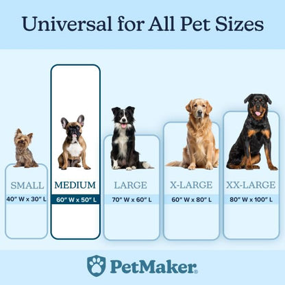 Waterproof Pet Blanket Collection– Reversible Throw Protects Couch, Car, Bed from Spills, Stains, or Fur – Dog and Cat Blankets by PETMAKER Dark Gray Large - color: Dark Gray, size: Small