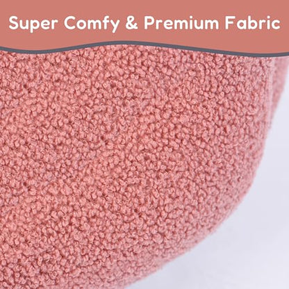 FluffyDream Dog Bed for Small Dog, Super Soft Pet Bed Furniture, Suitable for Dogs Up to 30lbs, 24'' x 20'', Blush - color: Blush