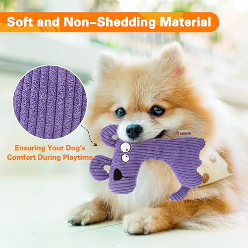 Squeaky Dog Toys for Small Dogs, Cute Plush Small Dog Toys for Indoor Play, Interactive Dog Toys with Non-Shedding Material for Small and Medium Dogs - 4pack - style: A-4pack