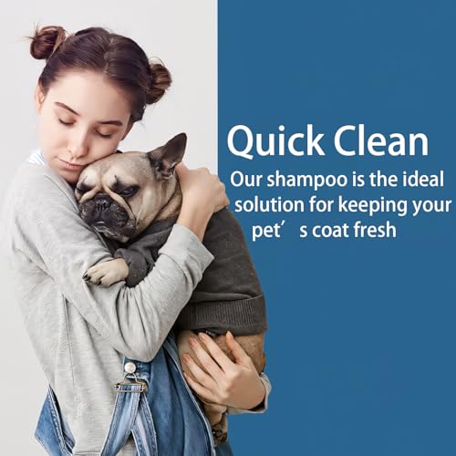 Pet Steam Brush for Dog & Cat – 3-in-1 Spray Hair Removal for Grooming, Softens Fur & Reduces Static 1*Shampoo(Steam Brush not Included) - size: 7.8″-200ML