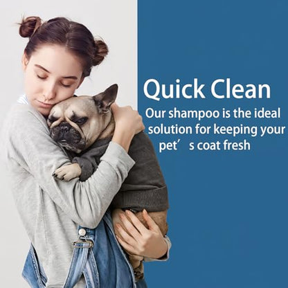 Pet Steam Brush for Dog & Cat – 3-in-1 Spray Hair Removal for Grooming, Softens Fur & Reduces Static 1*Shampoo(Steam Brush not Included) - size: 7.8″-200ML