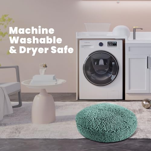 Muddy Mat® Cloud K-9 Bed for Dogs & Cats, Soft & Relaxing Donut Dog Bed, Chenille Material, Removable Cover, Washable & Dryer Safe–Seafoam Green Large(40'x40') - color: Seafoam Green, size: Large (40''X40'')