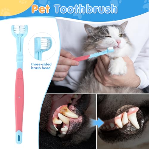 Dog Bath Grooming Kit(6Pcs) - Dog Brush for Shedding, Shampoo Brush, Double-sided Washing Glove, Toothbrush, Towel for Drying Dogs Large, and Wash Bag, Dog Washing Kit （Blue）