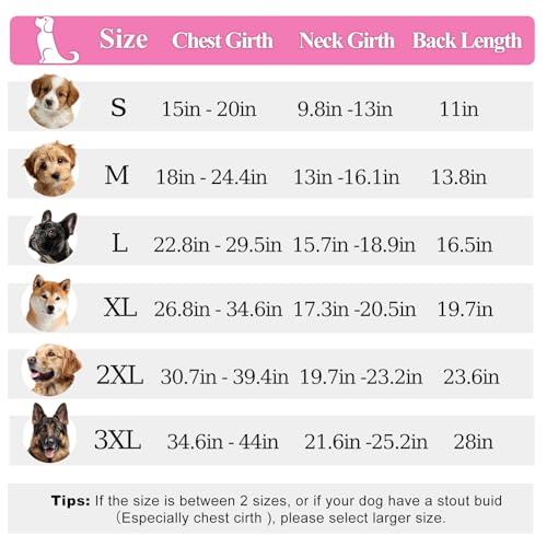 Dog Coat Large, Built-in Harness Dog Jacket with Warm Fleece Lining, Waterproof Reflective Dogs Winter Coat, Pet Coats with Pocket and Trash Bags (Pink, X-Large) - color: Pink, size: X-Large