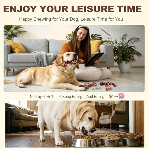Kseroo 3-Pack Indestructible Dog Chew Toys for Aggressive Chewers: Bacon Flavored Rock-Hard Solid Nylon, Tough Dog Bones for Medium/Large Dogs 25-90lbs, Heavy Duty Dog Toys to Keep Them Busy, Brown-XL - color: 3PC-Bacon-Brown