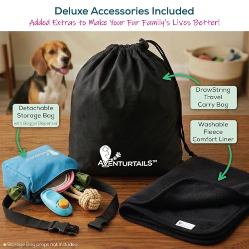 Portable Foldable Dog & Cat Playpen - Indoor Outdoor Travel - Medium Collapsible Pet Play Pen for Small Dogs, Puppies & Kittens - Lightweight Enclosure with Breathable Mesh, Fleece Liner & Carry Bag