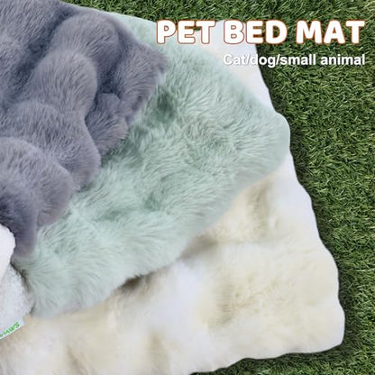 4 in 1 Self Warming Burrow Cat Bed, Pet Hideway Sleeping Cuddle Cave (Style2- Green) - color: Style- Green