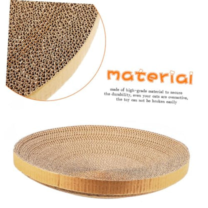 ULTECHNOVO 2pcs Replaceable Cat Scratcher Pads, Recycled Corrugated Cardboard Scratch Board, Sturdy Wear-Resistant Kitten Scratchers for Indoor Cat Accessories and Play