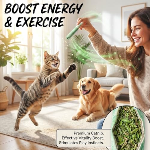 3+3Pcs Catnip Toys for Indoor Cats, Funny Cigarette-Shape Cat Chew Toy for Kitten Teething, Soft & Durable Kicker Plush Gifts Interactive Organic Cat Nip Sticks to Relieve Boredom Anxiety - size: 6Cigar-Stick