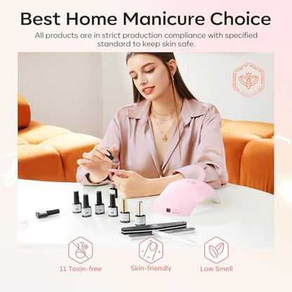 modelones Cat Eye Gel Nail Polish Set, Holographic Glitter 6 Colors with Magnet Sparkle Galaxy Series Nude Pink Gel Polish Soak Off Led Gel Polish Kit Nail Art Gel Manicure Salon DIY Gifts - color: A-2 Cat Eye