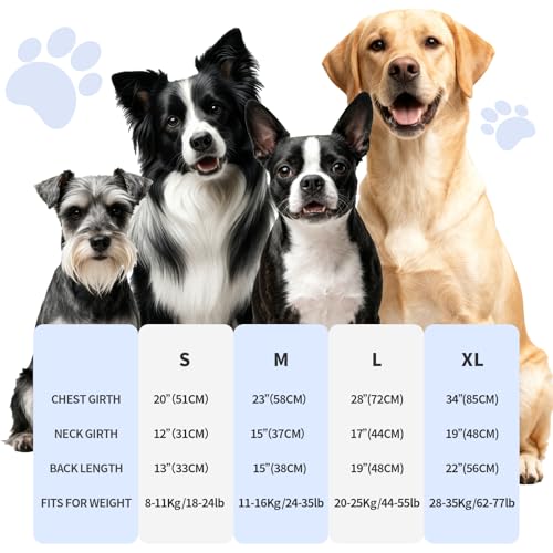 Dog Shirt, Cooling Vest Lightweight Breathable, Dog T-Shirts All-Season Sun Protection Quick Dry Soft Stretchy Reflective Tank Top - Small Medium Large Dogs (Blue Wave, Large) - color: Blue Wave, size: Large (44-55lbs)