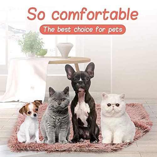 N+A Fluffy Pet Dog Blankets Soft Warm Fleece Throw Puppy Blanket Washable Plush Faux Fur Sleep Mat for Dog Cat Bed Couch Sofa Car (Medium (21" x 31"), Dark Grey) - color: Dark Grey, size: Medium ( 21" x 31" )