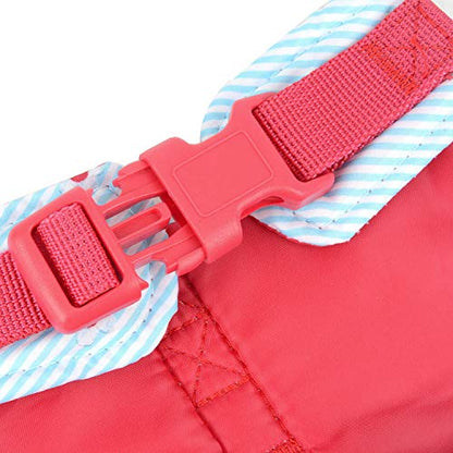 Zunea No Pull Small Dog Girl Harness Dress Escape Proof Cat Kitten Vest Harness Leash Set Step-in Soft Cotton Padded Striped and Flowers Printed Jacket Chihuahua Puppy Clothes for Walking Blue XS - color: blue daisy, size: XS (Chest:12.2-13.7", Neck:8.2-9
