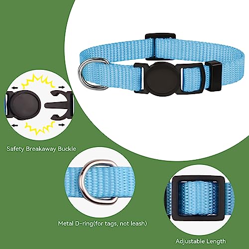 20 PCS Puppy Collars for Litter,Puppy Collars for Small Puppies,Nylon Breakaway ID Collar Whelping Litter Collars(M) - size: M