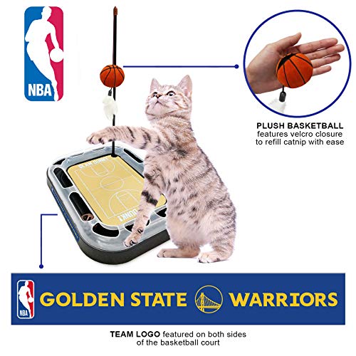Golden State Warriors Basketball Cat Scratcher Toy - color: Golden State Warriors