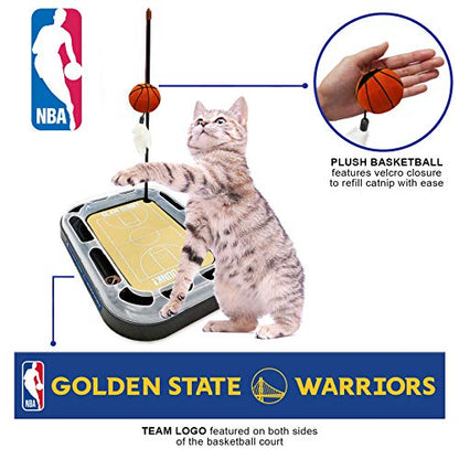 Golden State Warriors Basketball Cat Scratcher Toy - color: Golden State Warriors