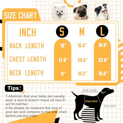 Pittsburgh Small Dog Sweater Football Theme Turtleneck Knit Dog Sweaters for Small Pets Warm Winter Cat Dog Clothes - color: black&yellow, size: Small