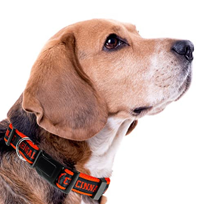 NFL Bengals Dog & Cat Collar - Shiny & Colorful Football Team Collar Licensed by The NFL - color: Cincinnati Bengals, size: Small