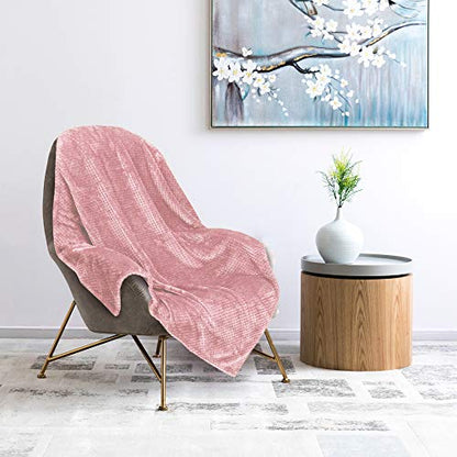 Dog Blanket,Soft Fuzzy Blankets for Puppy, Small,Medium,Large,X-Large Premium Fluffy Blankets Plush Fleece Throw Dog Bed, Couch, Sofa, Reversible Travel Warm Covers - color: Pink, size: S（24x32 inches）