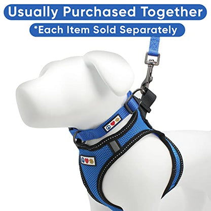 Pawtitas Dog Vest Harness Made with Breathable Air Mesh | All Weather Vest Harness for Extra Extra Small Puppies and Cats with Quick-Release Buckle - Extra Extra Small Blue Mesh Dog Harness - color: Blue, size: 2 Extra Small