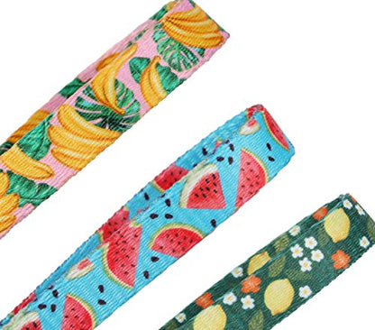 BoomBone 3 Pack Cat Collar with Bell and Cute Fruit Pendants, Breakaway Summer Kitten Collars