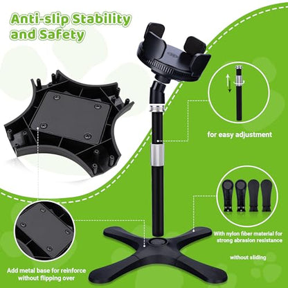 Elevated Dog Bowls for Large and Extra Large Dogs,Adjustable Width Dog Bowl Stand for 5.5-9.5" Wide Bowls,Food and Water Feeder,Single Holder with Tilted Height Adjust 12.4''-18.9'' (1 Pack) - size: D - Upgraded Dog Bowls Stand 1 Pack