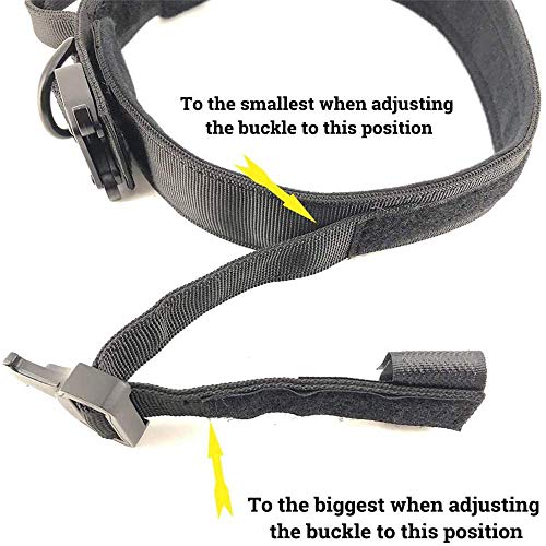 Tactical Dog Collar Adjustable Military Nylon Dog Collar with Control Handle and Heavy Duty Metal Buckle for Medium and Large Dogs (Green,S) - color: Green, size: Small (Pack of 1)
