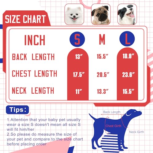 Buffalo Small Dog Sweater Football Theme Turtleneck Knit Dog Sweaters for Small Pets Warm Winter Cat Dog Clothes - color: blue&red, size: Small