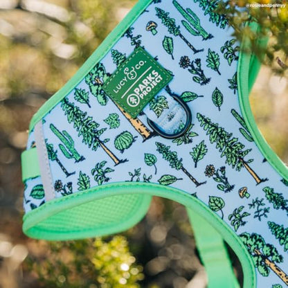 Lucy & Co. x Parks Project Feel the Earth Breath No-Pull Dog Harness, Adjustable Front Clip Harness with Comfort Padding, Small - color: Feel the Earth Breath, size: Small