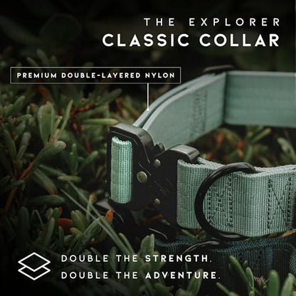 Made to ROAM Premium Dog Collar - Adjustable Heavy Duty Nylon Collar with Quick-Release Metal Buckle (Michigan Autumn, Classic Size 2) - color: Michigan Autumn, size: Classic 2