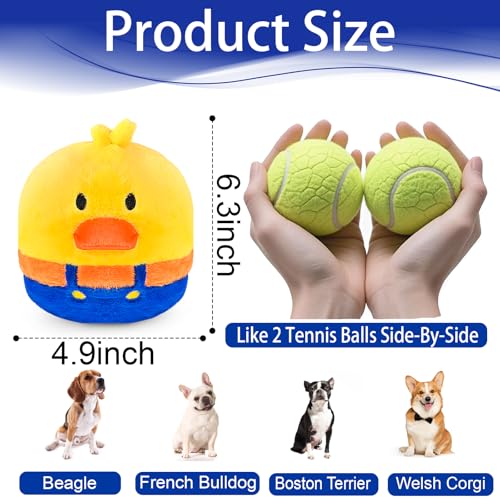 Interactive Dog Toys, Rechargeable Vibrating, Jumping,Talking & self-Moving Dog Toys, Puppy Toys to Keep Them Busy, Anxiety Relief & Boredom Buster for Small & Medium Dogs