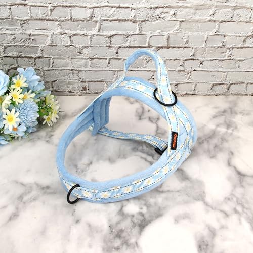 Didog No Pull Dog Harness with Soft Padded, Easy Walk Dog Harness with Quick Release Buckle, Adjustable & Reflective Pet Harness with Soft Padded for Medium Dogs (M:Chest 22-26", Blue) - color: Blue, size: M:Chest 22-26", Fit 25-40 lbs