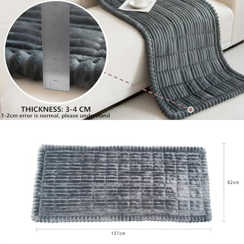 Backseat Dog Car Bed Mat, Non-Slip Travel Dog Bed for Backseat Extenders, Lightweight & Easy-to-Store, Soft Durable & Easy-to-Clean Car Seat Protector for SUVs, Trucks & Sedans (23.5" x 51")
