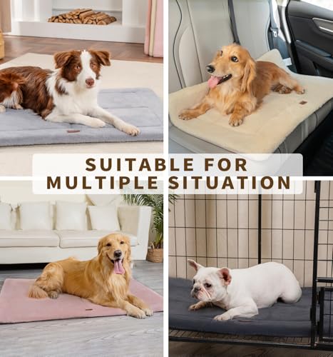 Made4Pets Elevated Outdoor Dog Bed for Extral Large Dogs 49"x32", Dog Crate Pad Bed for Large Dogs 41"x29", Outdoor & Indoor Use