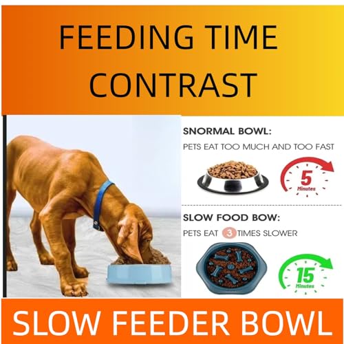 Slow Feeder Dog Bowls- Promote Healthy Eating Habits,Dog Puzzle Feeder,Anti-Gulping Puzzle Design for Small/Medium/Large Pets, Reduce Bloat & Improve Digestion (Green) - color: Green