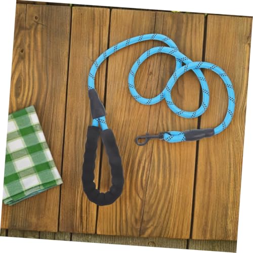 Nylon Reflective Dog Leash with Comfort Handle Heavy Duty Traction Rope for Small Large Dogs Training Safe Night Walking and Running