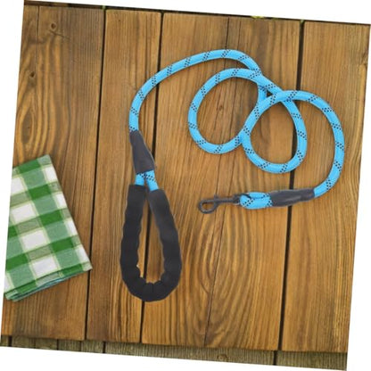 Nylon Reflective Dog Leash with Comfort Handle Heavy Duty Traction Rope for Small Large Dogs Training Safe Night Walking and Running