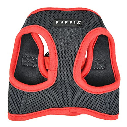 Puppia Soft Vest Dog Harness II Mesh Step-in All Season No Pull No Choke Walking Training for Small & Medium Dog - Grey - M - color: GREY, size: Medium