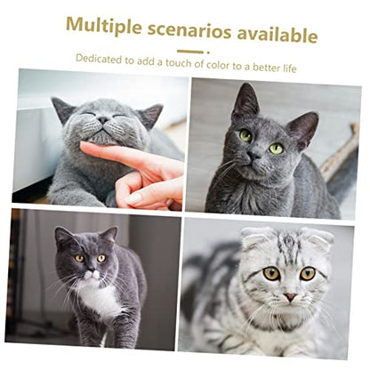POPETPOP Cat Toy Feather Teaser Rod with Collar Kitten Teaser Toy for Indoor Play Exercise