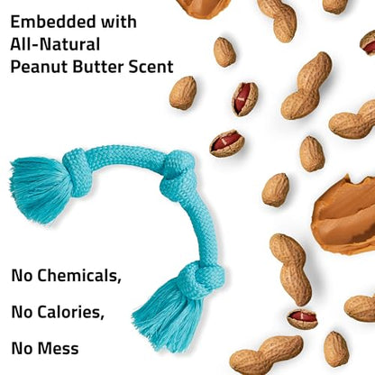 Playology Dog Toys | Dri-Tech Rope Toy Tug of War Rope for Aggressive Chewers | Jumbo Peanut Butter Scented Toy - Easy to Clean and Made from Non Toxic Materials - size: Jumbo, style: Peanut Butter