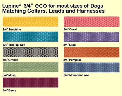 LupinePet Eco 3/4" Mountain Lake 9-14" Adjustable Collar for Small Dogs - size: Collar - 3/4"W; 9-14" Neck