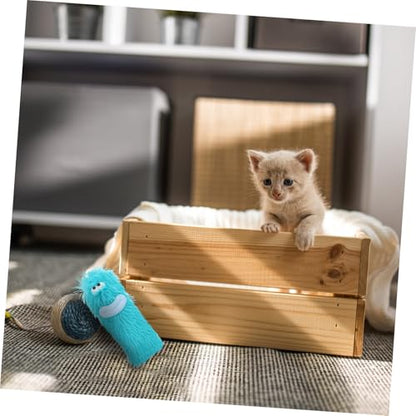 UPKOCH Catnip Plush Pillow Toy for Indoor Cats Kittens Interactive Chew Toy for Playtime Boredom Relief Interest Engaging Cat Plaything