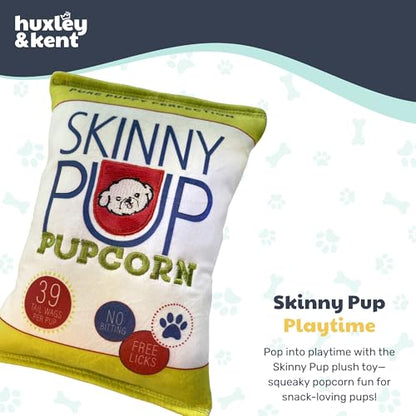 Huxley & Kent Funny Dog Toy w/Squeaker – Power Plush Squeaky Dog Toys for Small, Medium & Large Dogs – Soft Stuffed Animal for Indoor Play & Fetch - Skinny Pup, Small - size: Small, style: Skinny Pup