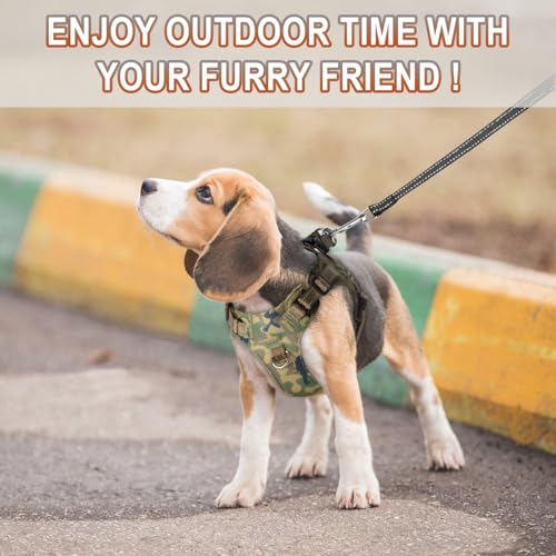 Dog Harness Step in Dog Vest Harness, Reflective Adjustable Puppy No Pull Harness Breathable Soft for Small and Medium Dogs Cats, Camo, XXS - color: Camo, size: XX-Small