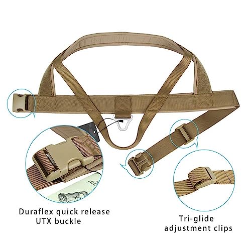 EXCELLENT ELITE SPANKER No Pull Dog Harness Padded Military Patrol Vest Adjustable Nylon Small Service Walking Dog Harness with Handle for Training Running(COB-S) - color: COB, size: S-(Chest 19.5-25.5")