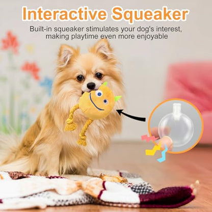 lilfrd Dog Toys for Small Dogs - 2 Pack Squeaky Rope Plush Dog Toys for Small and Medium Breed, Puppy Toys to Keep Them Busy - style: Monster