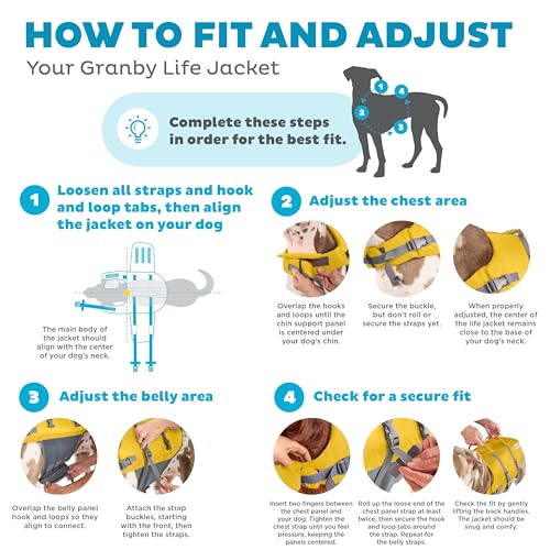 Outward Hound Granby Splash Yellow Dog Life Jacket, XS - color: Yellow, size: X-Small (Chest Girth: 11"-15")