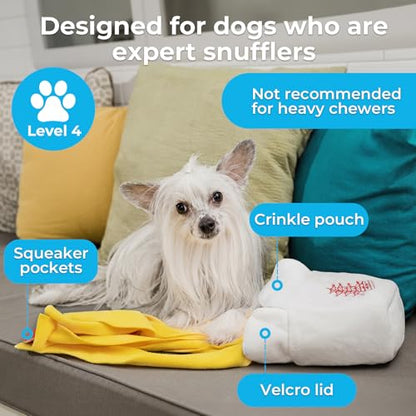 Dog Toys Plush with Squeaky & Treat Hiding Features - Mental Stimulation Enrichment Toy for Large Breed Dogs - Machine Washable Slow Feeder to Keep Dogs Busy，Take Out Box - color: Take Out Box -1