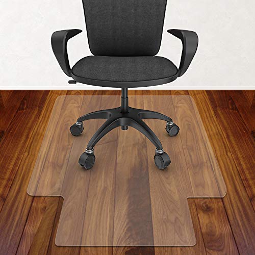 Office Chair Mat for Hardwood Floor and Tile Floor 30 x 48'', Plastic Mat for Office Chair Easy Glide on Hard Floors, Clear Desk Chair Mat for Wood Floors Heavy Duty - size: 30 x 48'' for hard floor