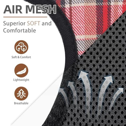 PUPTECK Soft Mesh Dog Harness and Leash Set Pet Puppy Cat Comfort Padded Vest No Pull Harnesses, Red Mixed, XS - color: Red Mixed, size: XS (NECK: 10", CHEST: 10"-14")